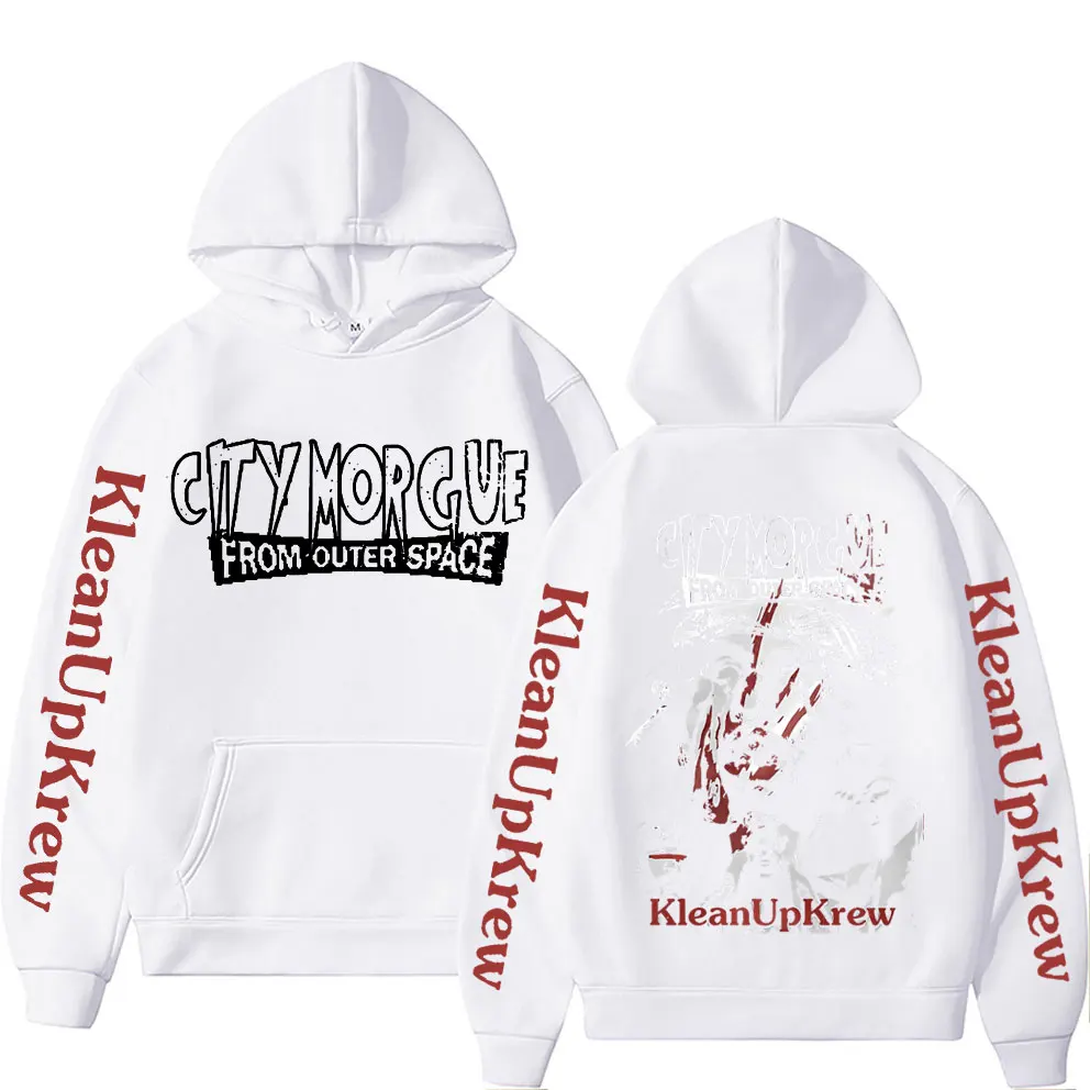 Rapper City Morgue Double Sided Printed Hoodie Men Women Hip Hop Harajuku Sweatshirt Zillakami Sosmula Hoodies Loose Streetwear