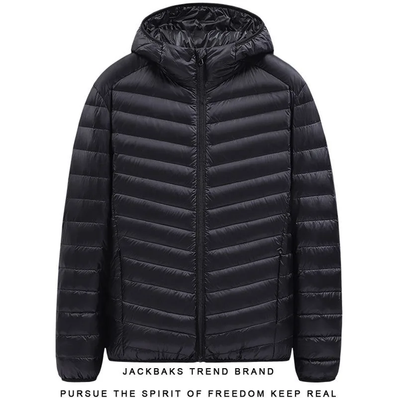 

Мужская легкая куртка свободного кроя с капюшоном, осенне-зимняя теплая повседневная куртка с воротником-стойкой, утепленная хлопковым наполнителем