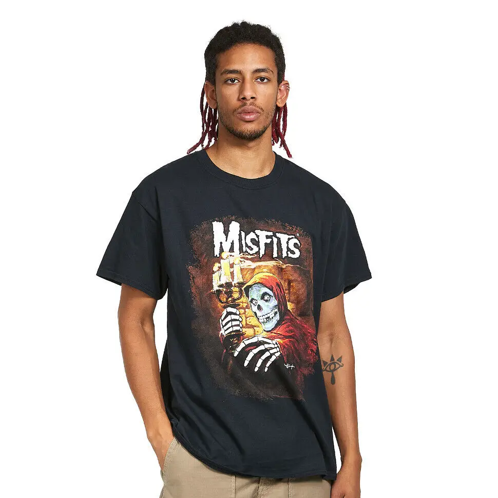 Misfits - American Psycho T-Shirt Black  Tees Cotton Luxury brand vintage oversized