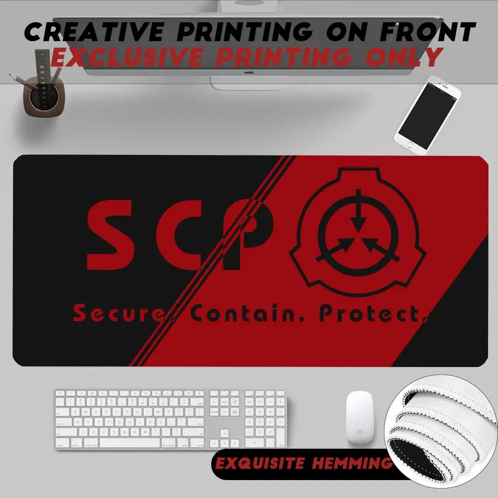 

Popular Organizations S-SCP F-Foundation Mouse Pad Non-Slip Rubber Edge locking mousepads Game play mats for notebook PC computer