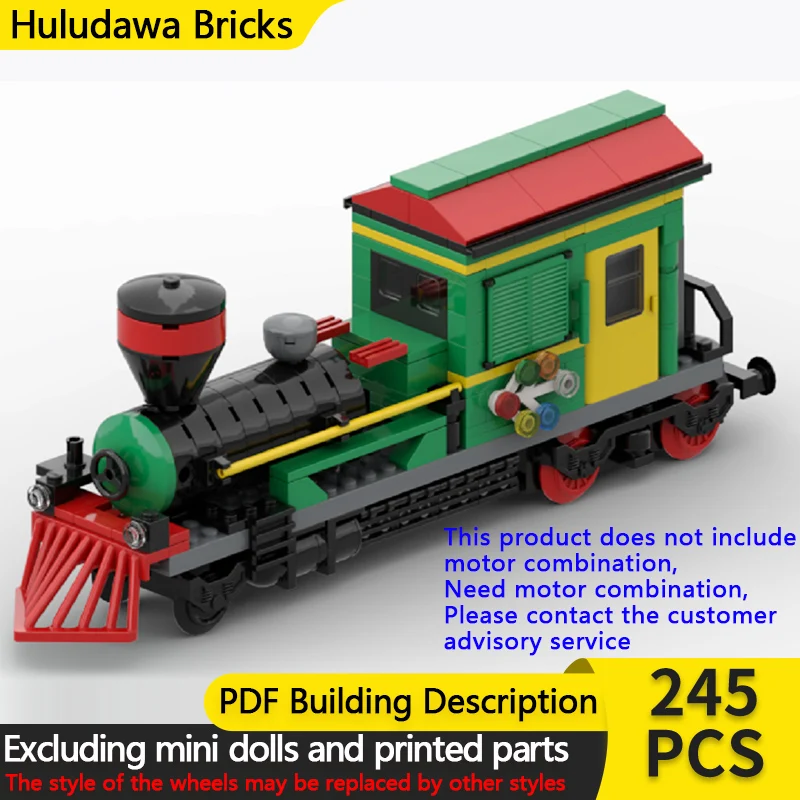 

Модель городской автомобиль MOC, строительные кирпичи, Рождественский железнодорожный локомотив, поезд, модульная технология, детские праздничные подарки, сборные игрушки, костюм