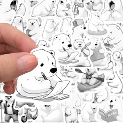 10/30/50PCS Cute Polar Bear Animal Cartoon Stickers Decals Decoration Suitcase Scrapbooking Phone Laptop Stationery Kid Sticker