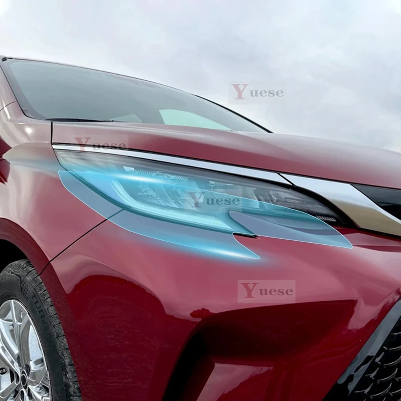 

Для Toyota Sienna 2022 2023 2 шт. защитная пленка для фар автомобиля прозрачная дымчатая черная наклейка из ТПУ