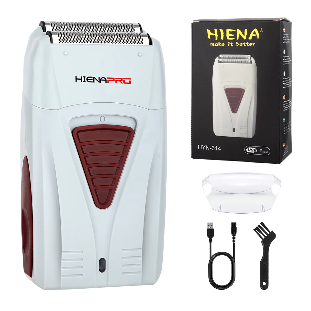 

hiena pro Rechargeable Cordless Shaver for Men Twin Blade Reciprocating Beard Razor Face Care Multifunction Strong Trimmer