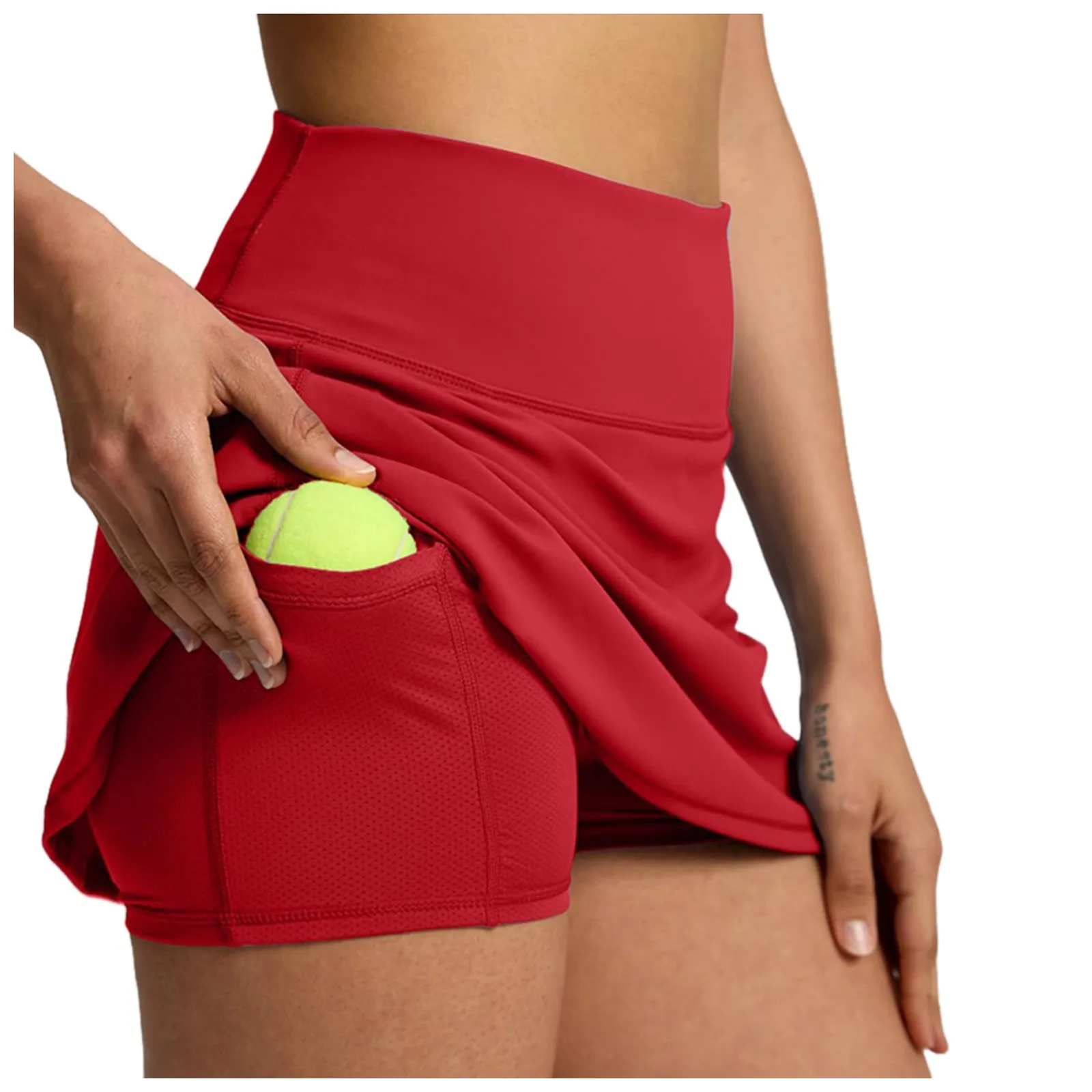 Jupes de tennis plissées coréennes pour femmes, 2 poches, short de golf d'été, solide, séchage rapide, taille haute, bas athlétiques respirants