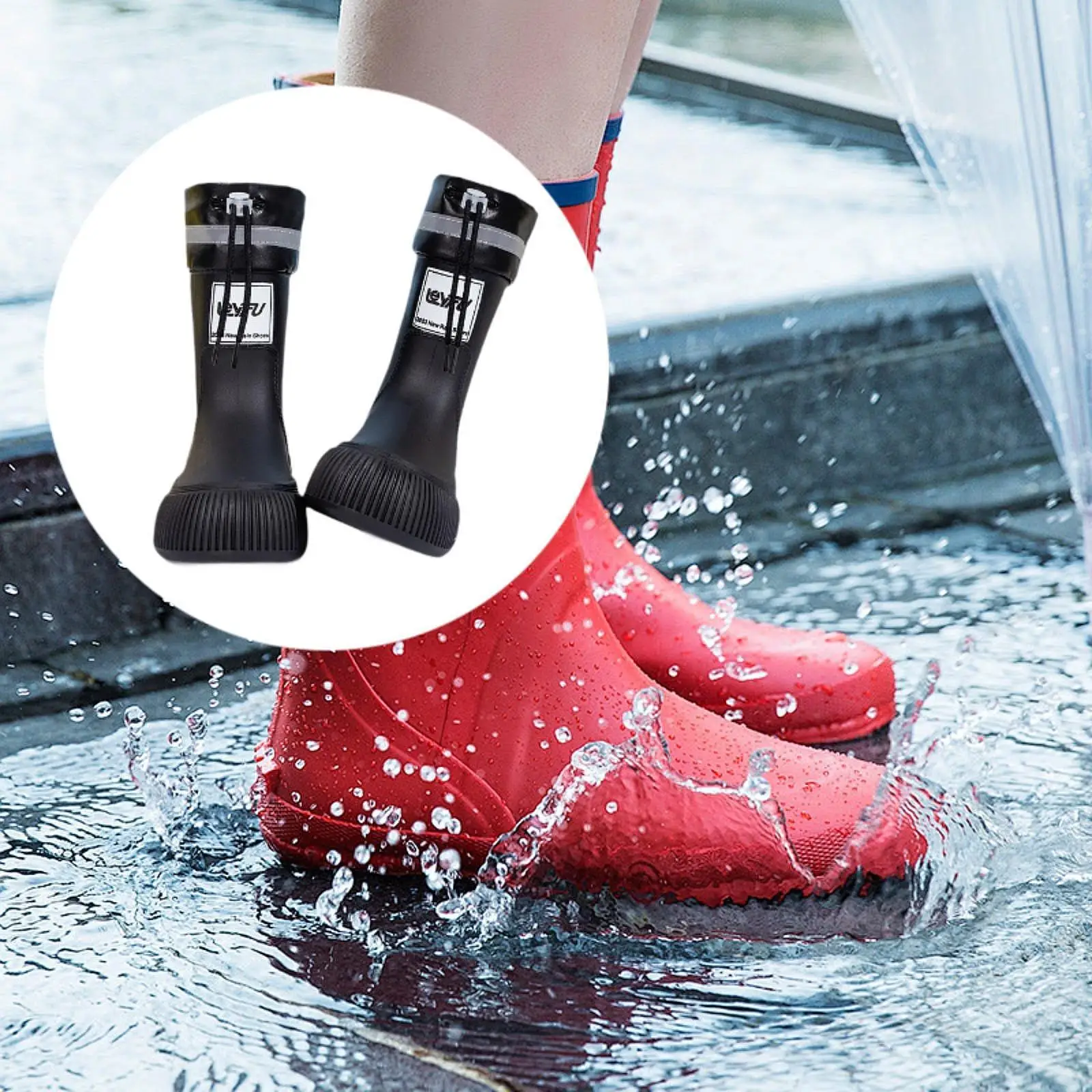 

Rainboots Non-slip Multipurpose Portable Rainshoes for Family Raining Garden