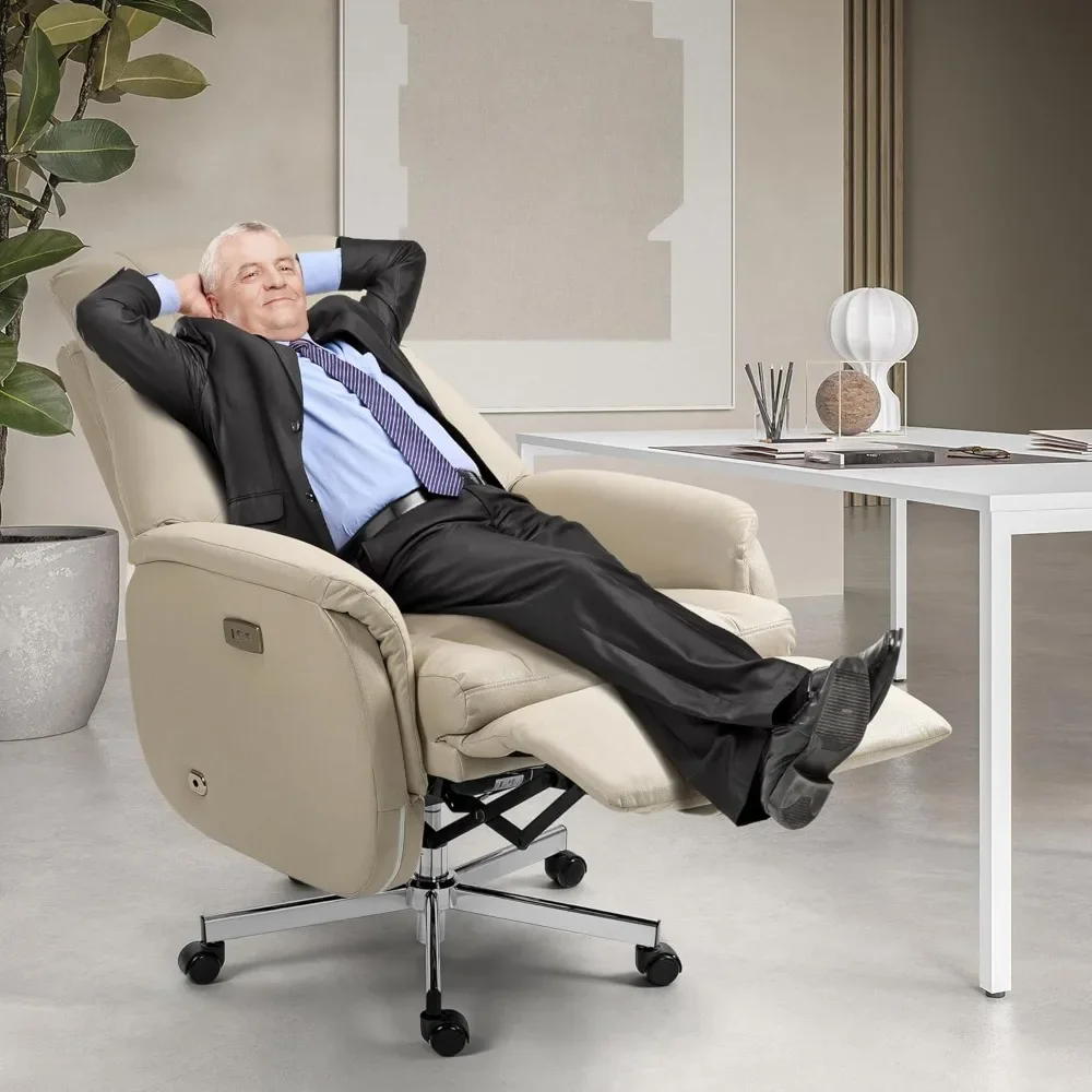 Automatic Executive Comfy Office Chair, Electric Recliner Chair, High-Back Power Office Chair, Ergonomic Big