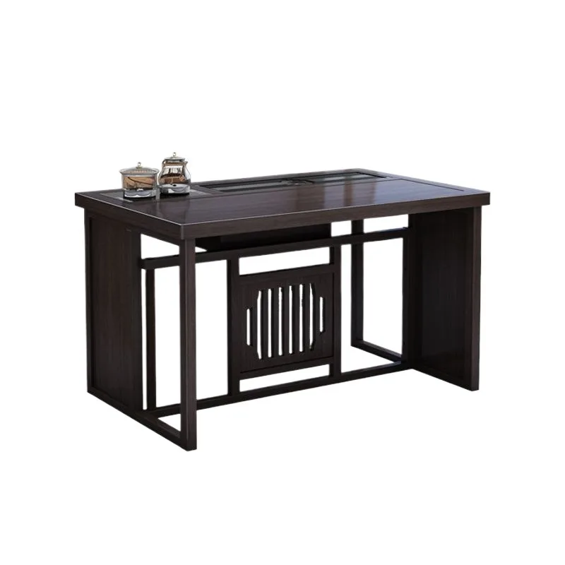 

Chinese style integrated tea table, calligraphy table, solid wood new Chinese style, small household
