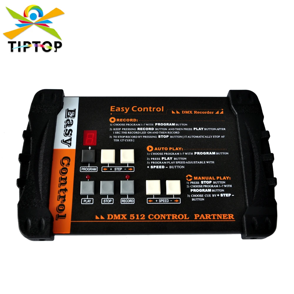 

TIPTOP Universal DMX-512 Controller DJ Light Controller Program Record Play Panel Console for DJ Band Bar Pub Club Family Party