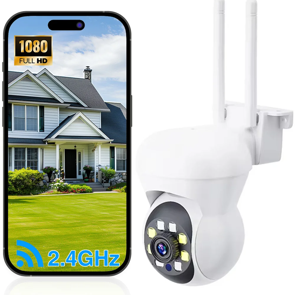 

2025 New 4K Security Camera Full-color Night Vision WiFi Monitor With 2-way Audio IP66 Waterproof Motion Detect Surveillance