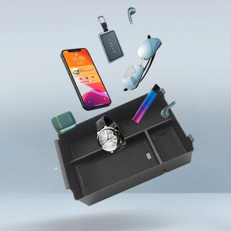 صندوق تخزين السيارة لـ Omoda 9 ملحقات C9 Exeed RX Yaoguang 2025 2024 2023 2022 تحت أجزاء صندوق تخزين مسند الذراع للتحكم المركزي #5