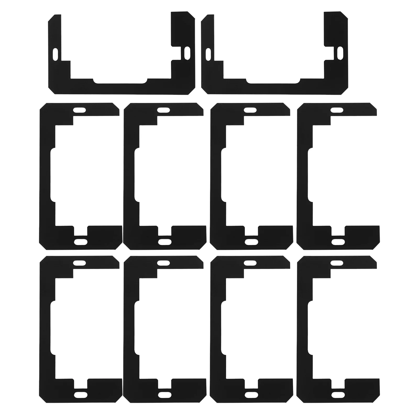 10pcs ซ็อกเก็ตแผ่นปะเก็น SINGLE Hole ไฟฟ้า Outlet Spacers Leveling Shims Wall Spacers ไนลอนเหล็ก Antiloosening ง่าย