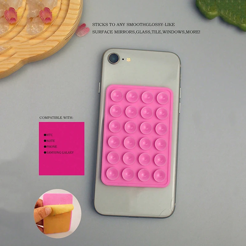 Silicone Suction Silicone Suction Cups Square Phone Case Back Silicone Suction Cups Large Suction Silicone Cell Phone Holder Cup - Image 5