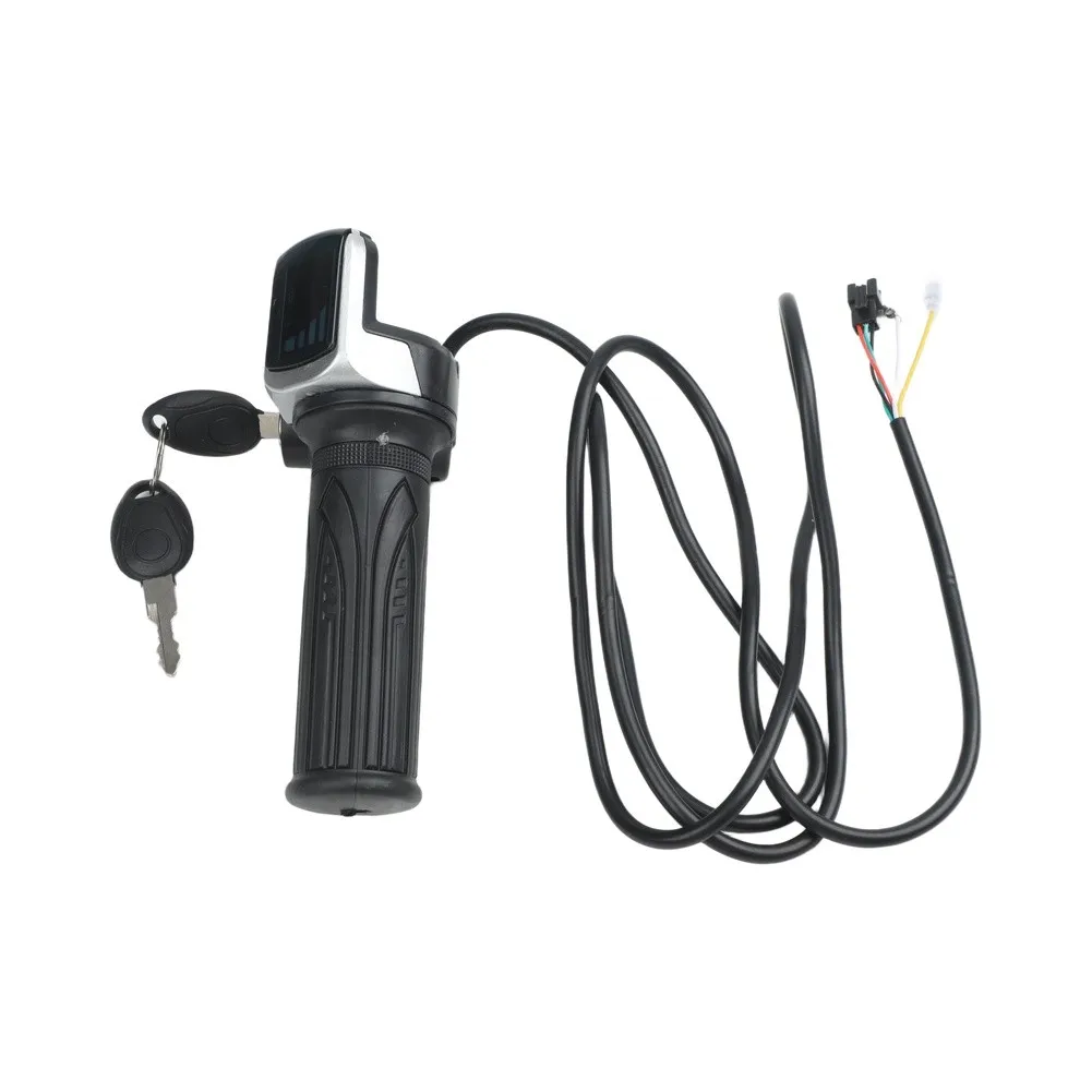 36V 48V 60V Electric-Scooter Throttle Grip With Key Lock Power Indicator E-bike Accessories Motor With LCD Display