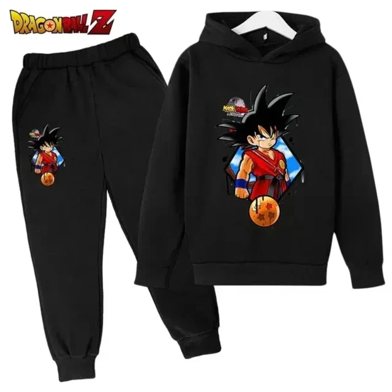 Boys and Girls Seven Dragon Ball Anime Hoodie Kids Cartoon Goku Sweatshirt Children's Simple Fashion Top Boys and Girls Clothing