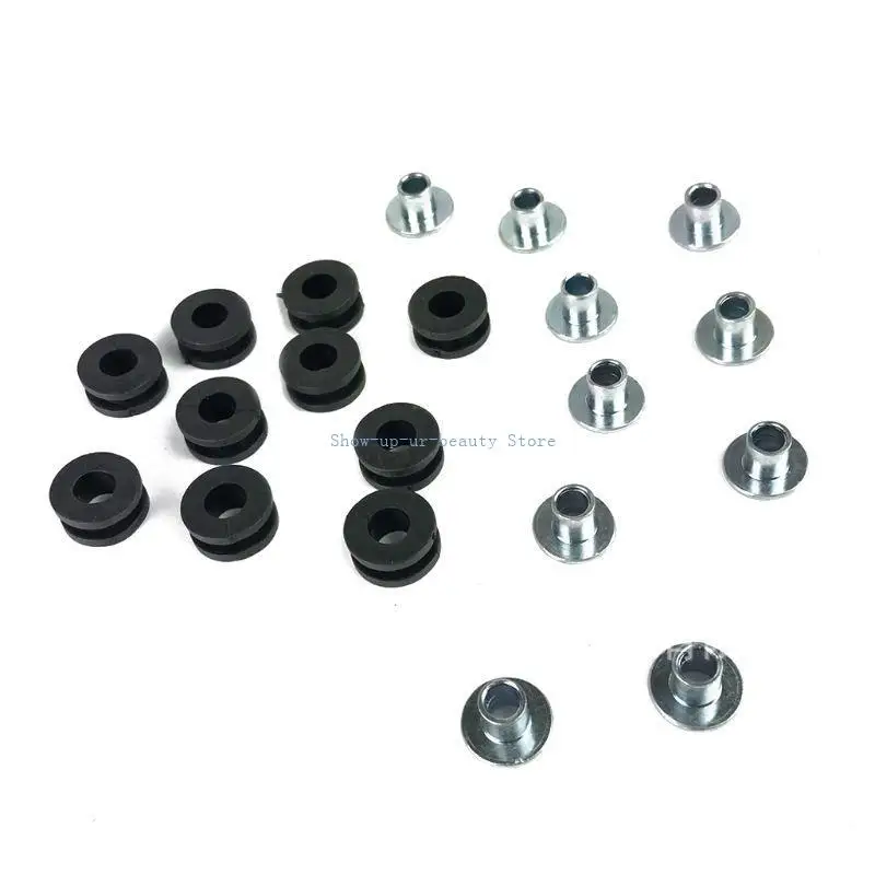 

R9JE 10Pcs Shockproof Gasket Machinery Motorcycle Rubber Washer Grommets Bolt