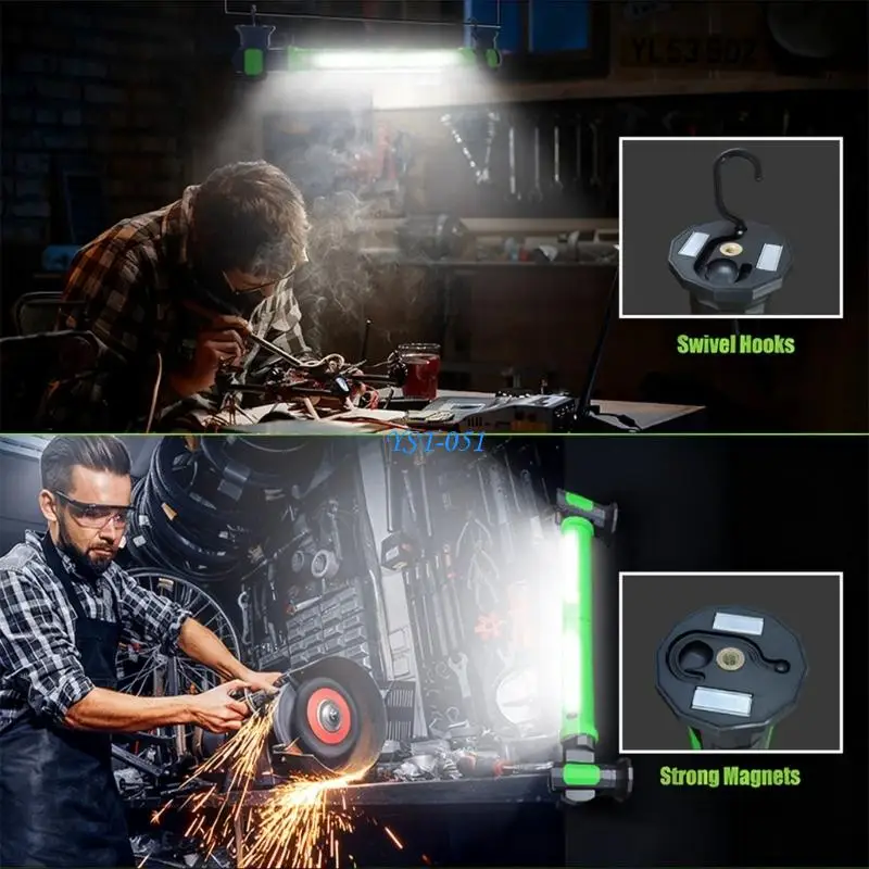 E15A Emergency Flashlight Three Lighting Modes Car Repair Automotive Inspection Lamp