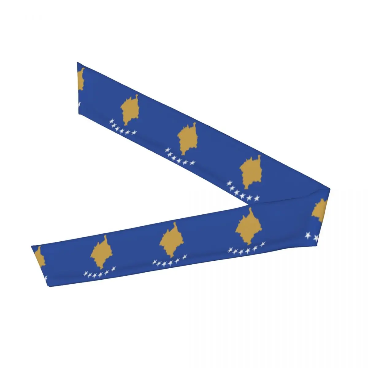 Bandanas Haarband Kopf bindung Kosovo Flagge Sport Stirnband zum Laufen Tennis Karate Leichtathletik kurzen Stil