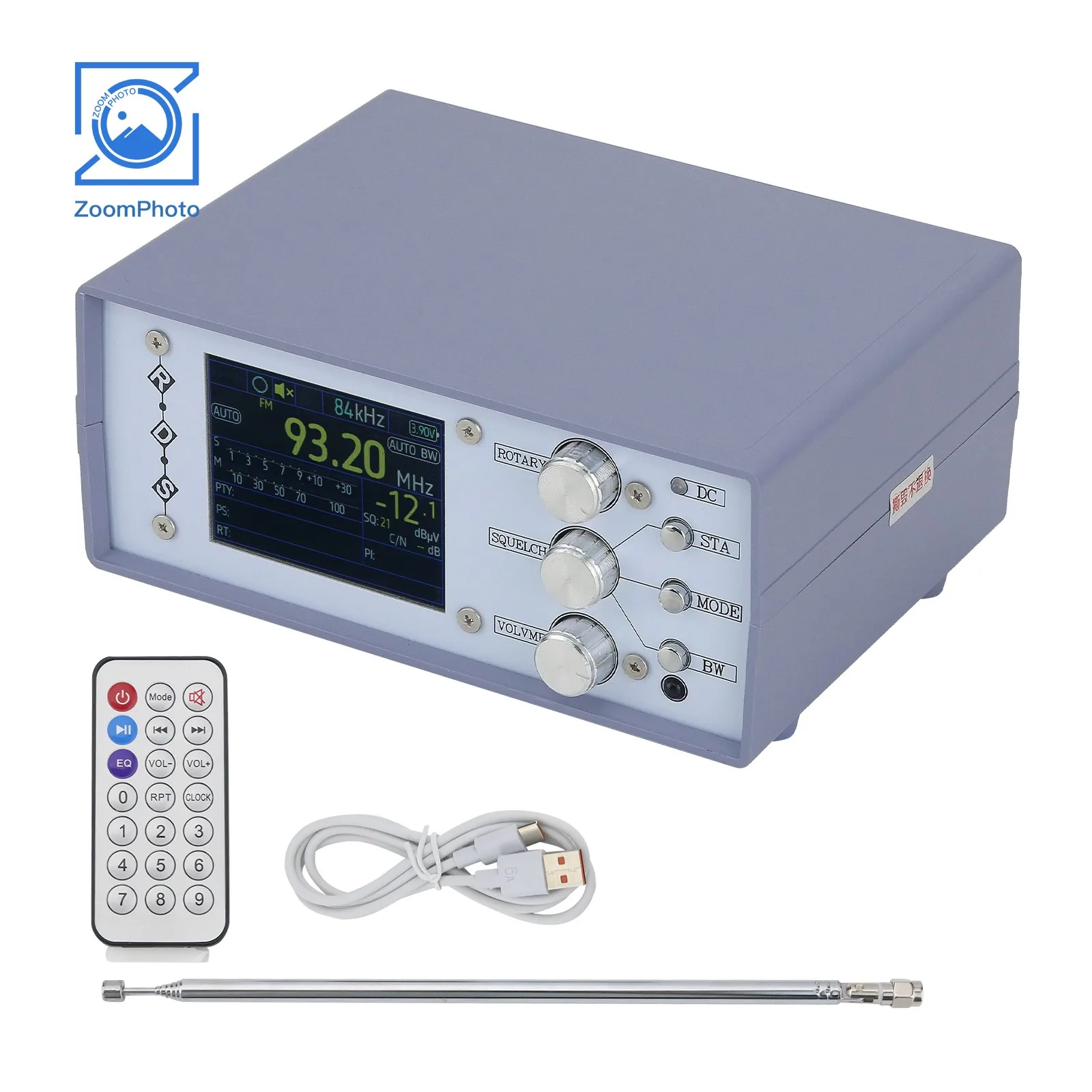 Radio Portatile TEF6686 RDS AM FM LM MW SW OIRT, Ricevitore a Banda Completa da Tavolo, Versione Stereo con Telecomando