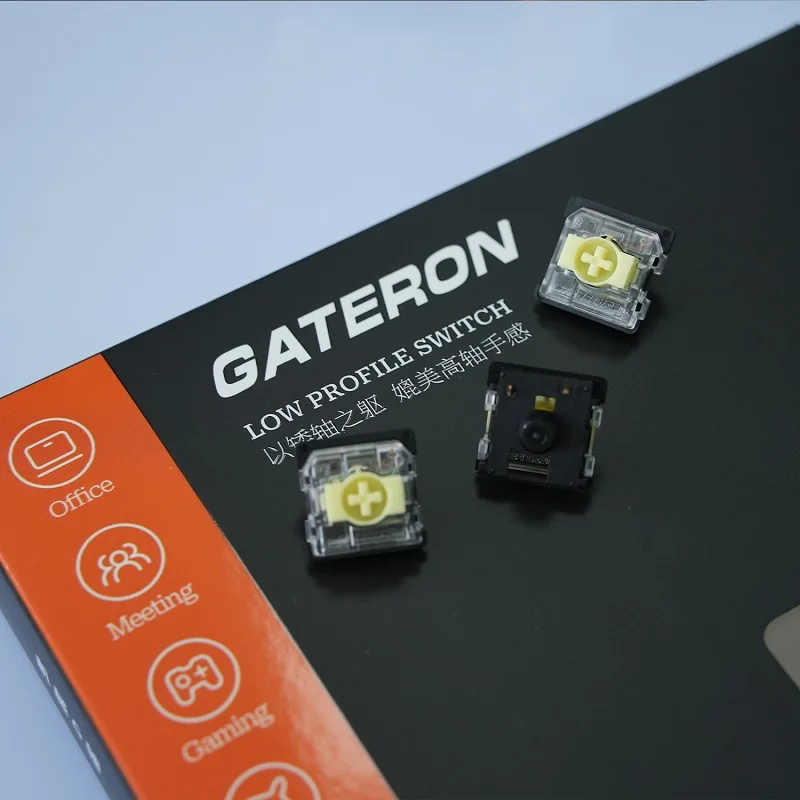 GATERON KS-33 Niskoprofilowa klawiatura 2.0 Banana Przełącznik 3-pinowy Jasnozielony RGB Dostosowane DIY Hot Swap Mechaniczna klawiatura do gier — zdjęcie produktu 5