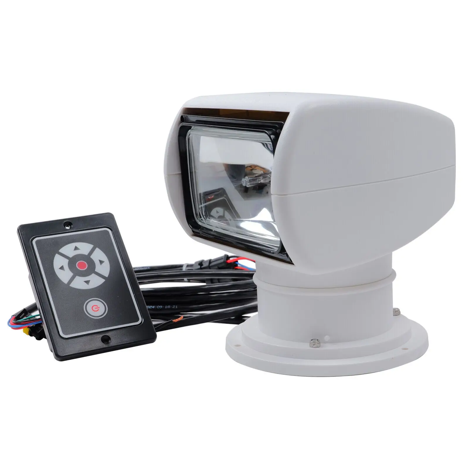 Compact 30W-200W Marine Searchlight, IP66 Waterproof & Easy Mount, for Small Boats & Fishing Vessels