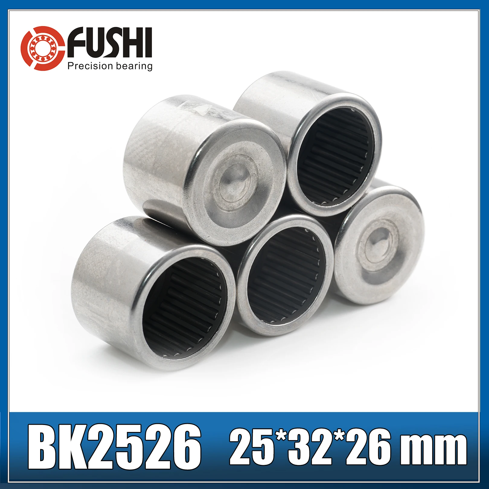 

BK2512 BK2516 BK2518 BK2520 BK2526 ABEC-1 Needle Roller Bearing 5PC Drawn Cup Caged Closed ONE End For Auto Transmission Gearbox