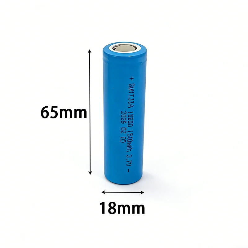 3.7V 1500mAh 18650 rechargeable lithium battery suitable for electric toys, watches, mini fans, various DIY