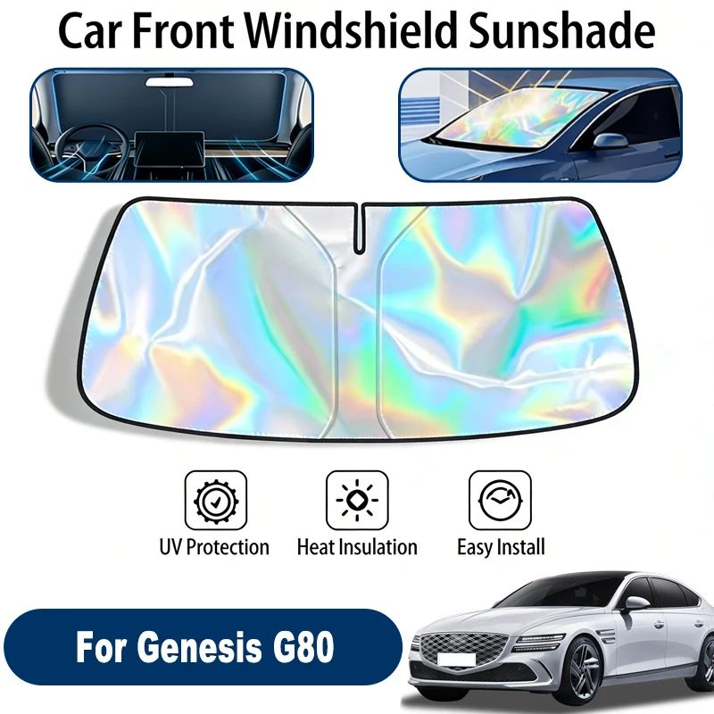 

Windshield Sun Shade For Genesis G80 Foldable UV Reflective Front Window Sun Protection Cover Accessories