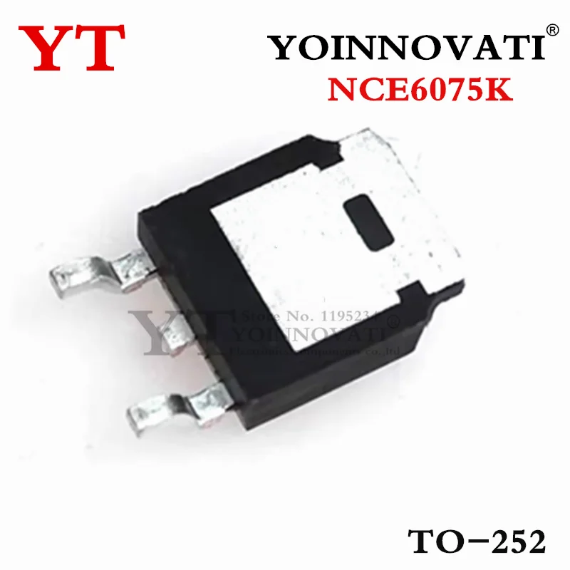 10pcs/lot NCE6075K NCE6075 6075 60V 75A TO-252 IC