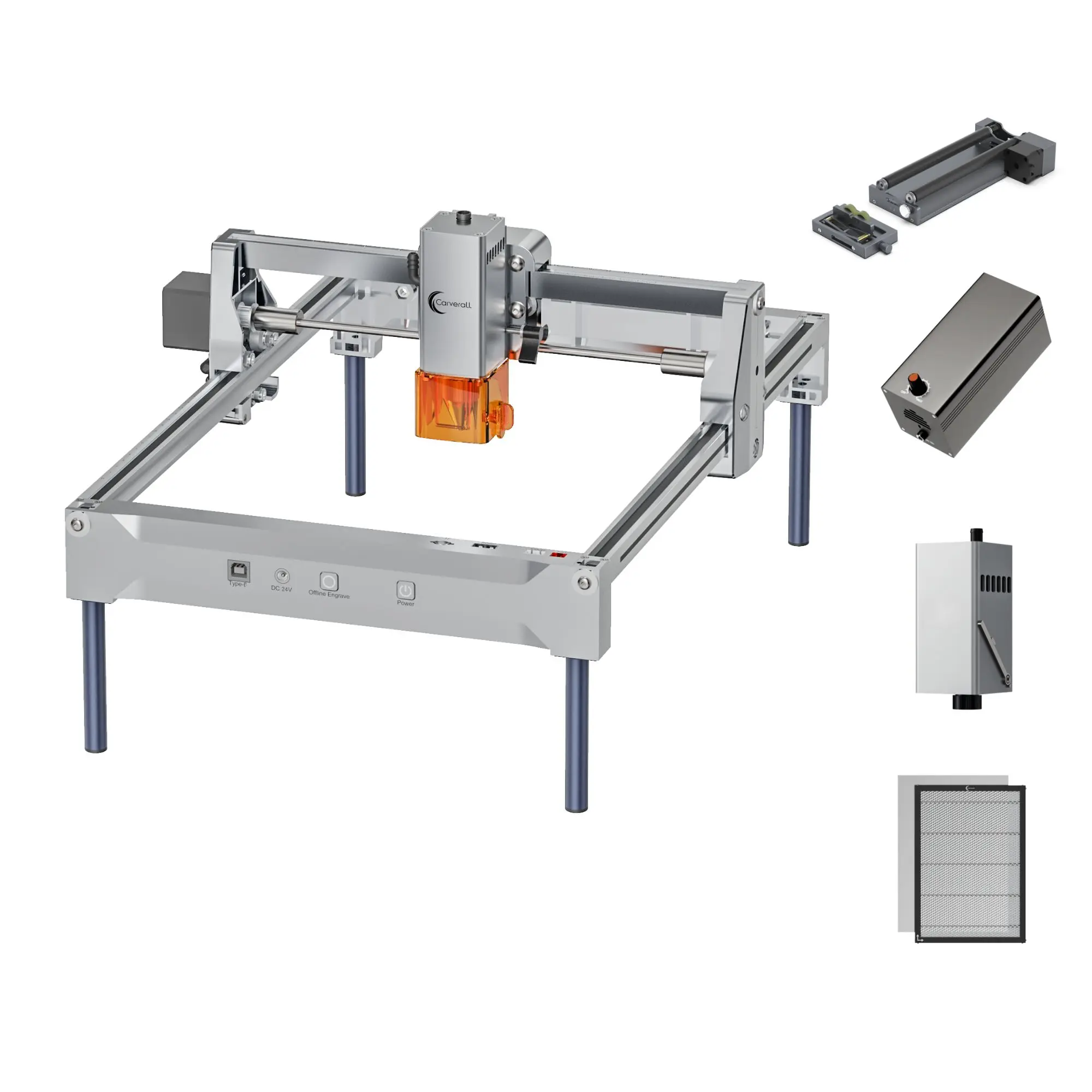 Macchina per Incisione Laser Carverall K15 PRO, Potenza Ottica 7W 12W, Macchina CNC a Diodo Laser, 600mm/s, Supporta LightBurn, Strumento Laser