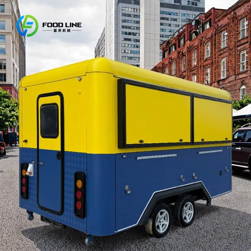 

Customized Fully Equipped Commercial Truck Trailer Mobile Kitchen Small Size for Food Service Use