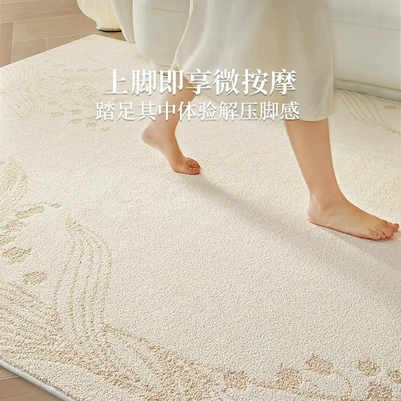 سجادة غرفة معيشة مقاومة للماء ومضادة للحشف، غرفة نوم فرنسية قديمة قابلة للانزلاق ومقاومة للأوساخ، فاخرة ومتقدمة #4