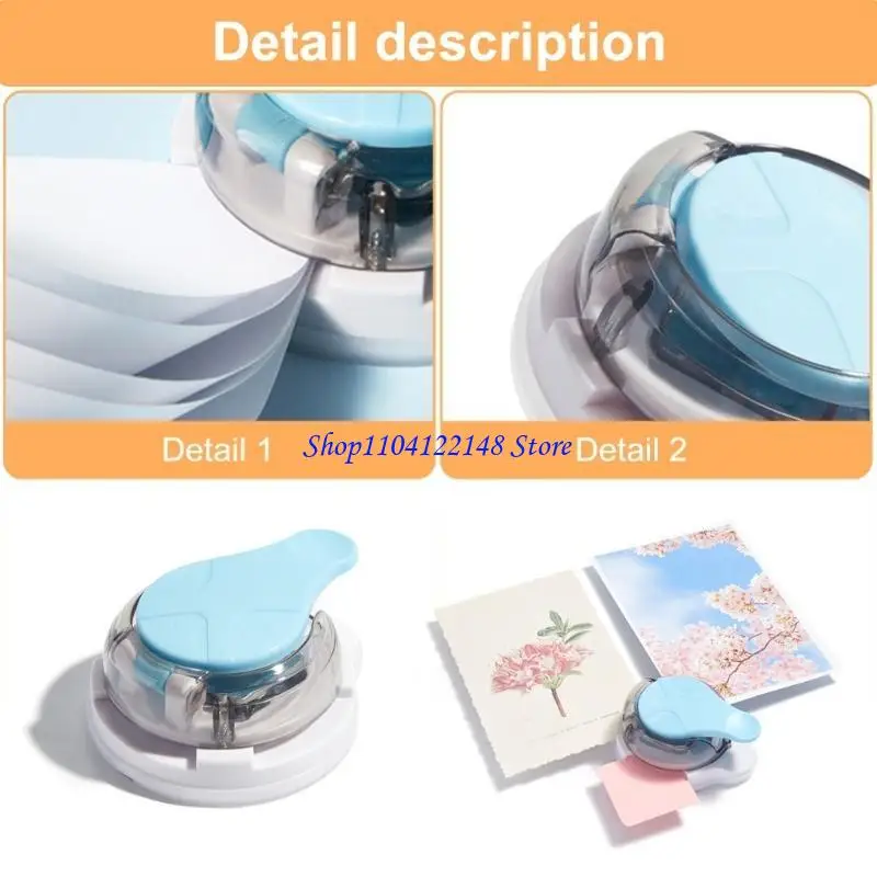 P9FA Durability ABS and Metal Corner Cutter Corner Rounder 3 in 1 Beveling, Cutting, and Rounding Tool Light &Portable