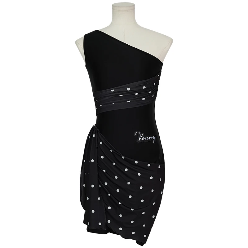 Abito da ballo latino Vennystyle per ragazze, elegante abito da allenamento tutto in uno, costume da ballo standard professionale