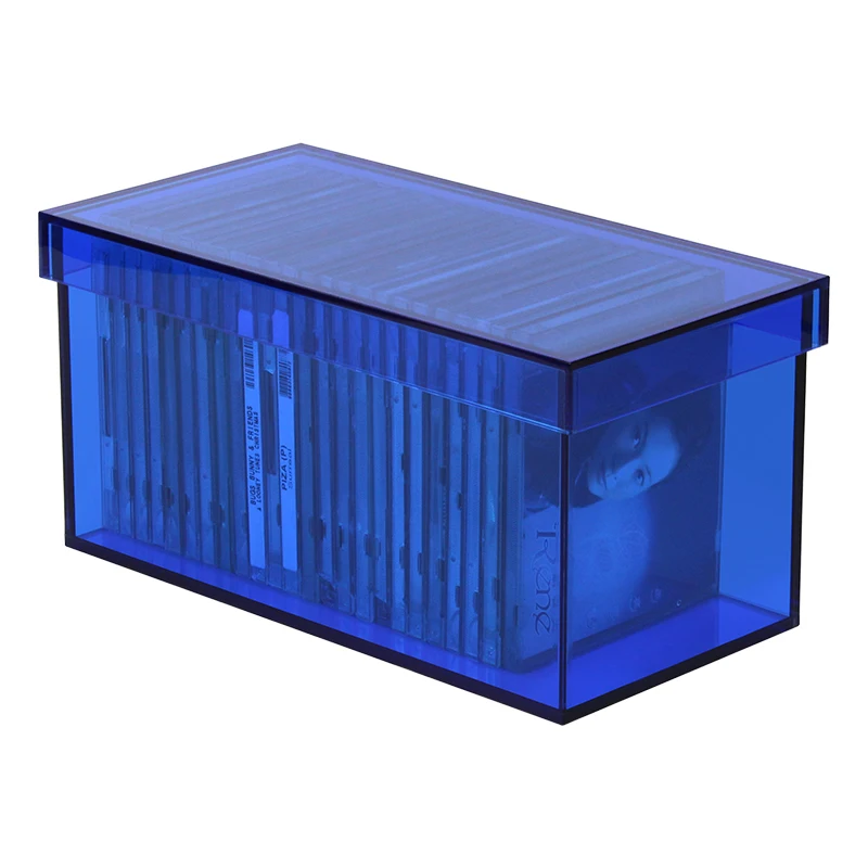 

Acrylic CD storage box CD game cassette album storage collection dust box