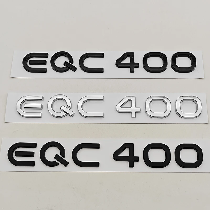 

NEW Energy Car ABS Sticker Logo EQC400 Rear Trunk Badge Sticker Emblem Decals For Mercedes Benz EQC Class EQC 400 Accessories