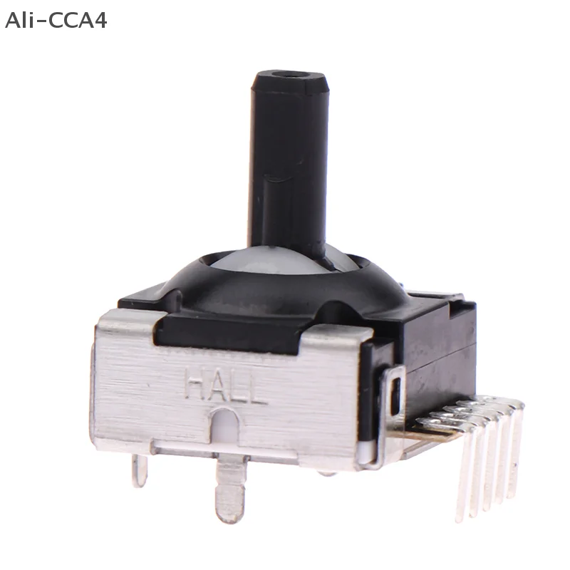 CCA4-1piece For Switch Pro Handle Black Hall Effect Rocker Handle Hall IC Rocker Analog Sensor Module Bent Needle Hall Rocker