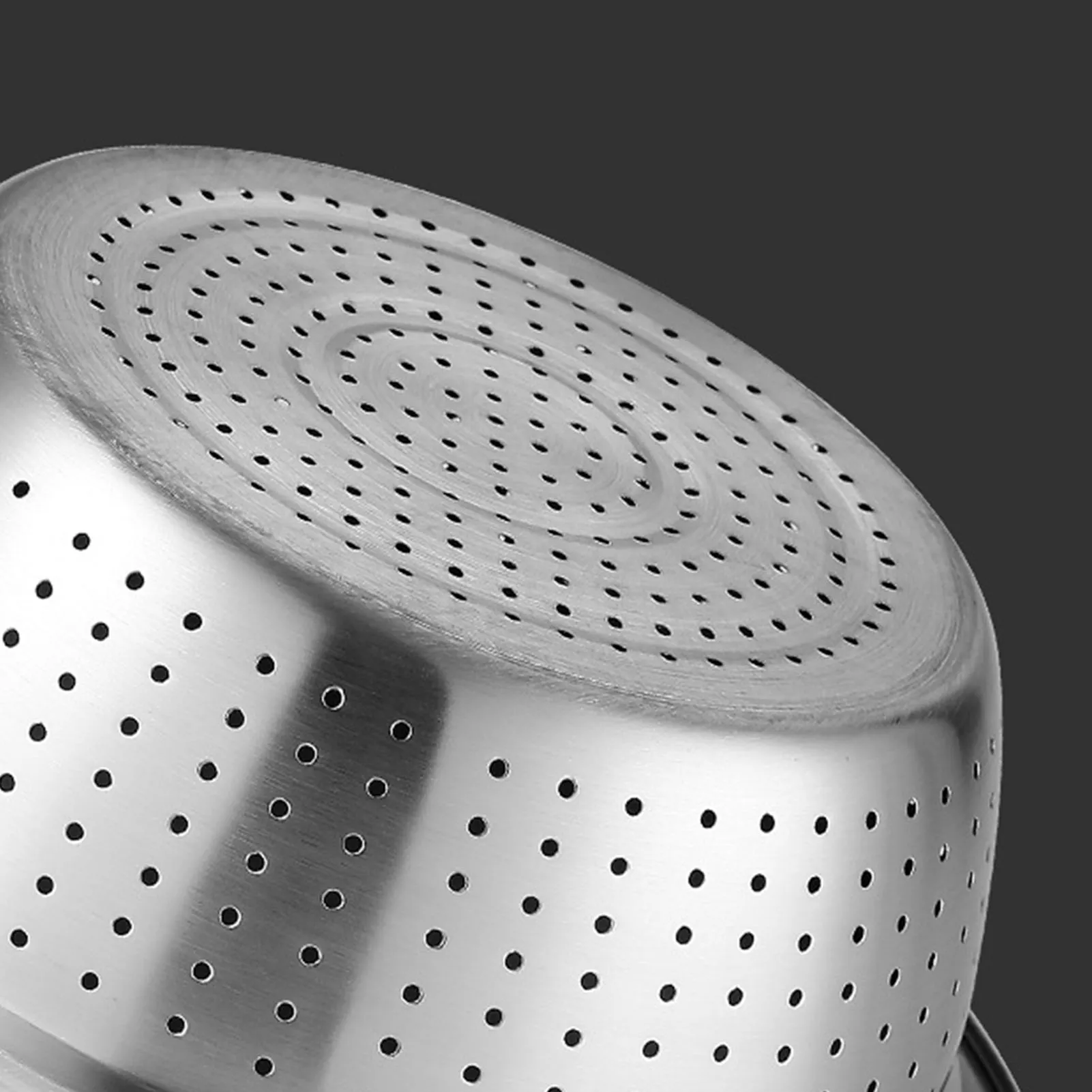 Grater Strainer Multifunctional Stainless Steel Grater Basin Round Large Capacity Thick Dishwasher Safe for Washing Vegetable