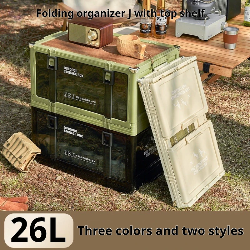 

Large Capacity Foldable Storage Box Organizer Living box Organizing the desk Outdoor indoor car Sliding Storage Box