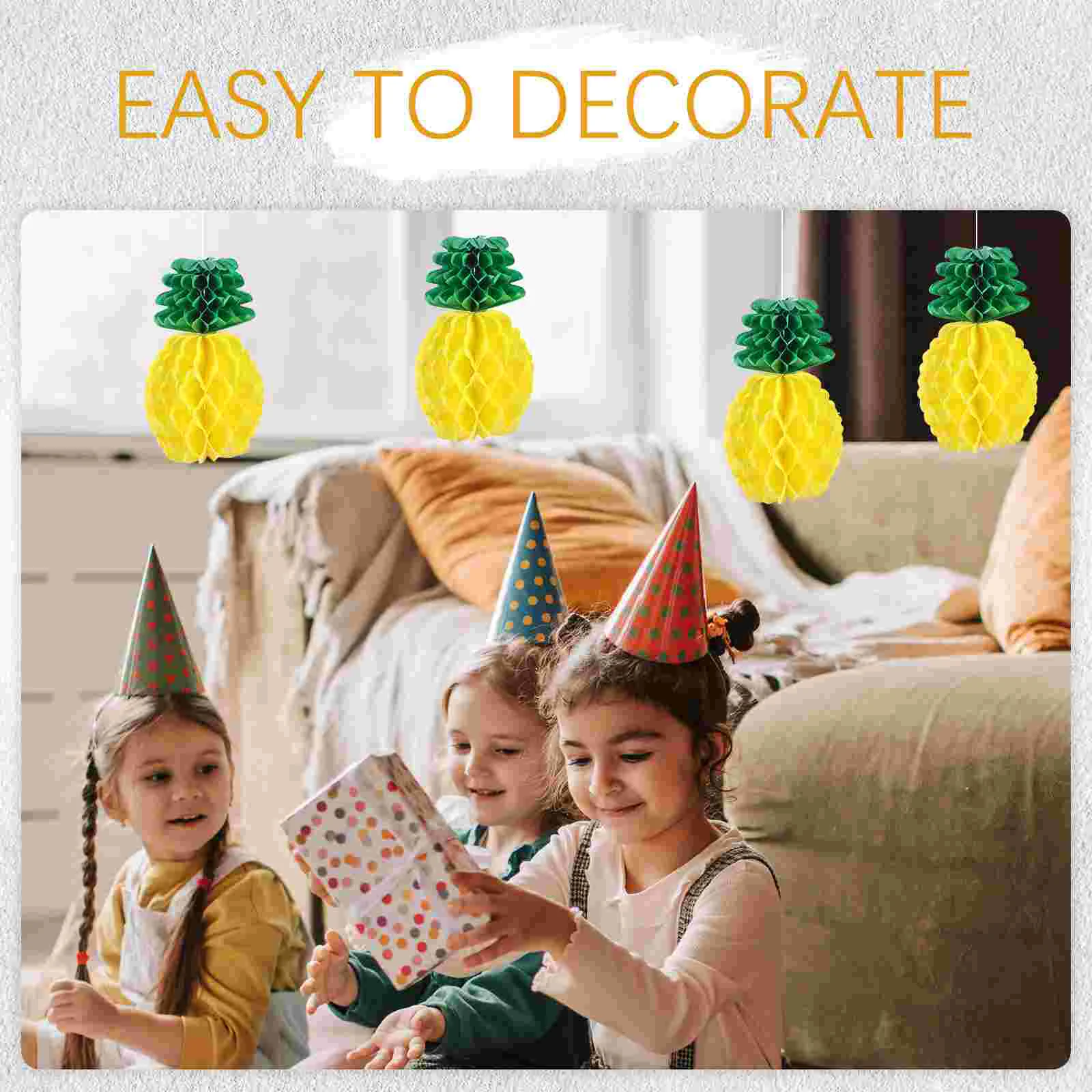 9 قطعة ديكور معلق على شكل أناناس كرات على شكل قرص العسل هدايا الحفلات قلادة ورقية مستلزمات العطلات زينة احتفالية لحفلات أعياد الميلاد والزفاف