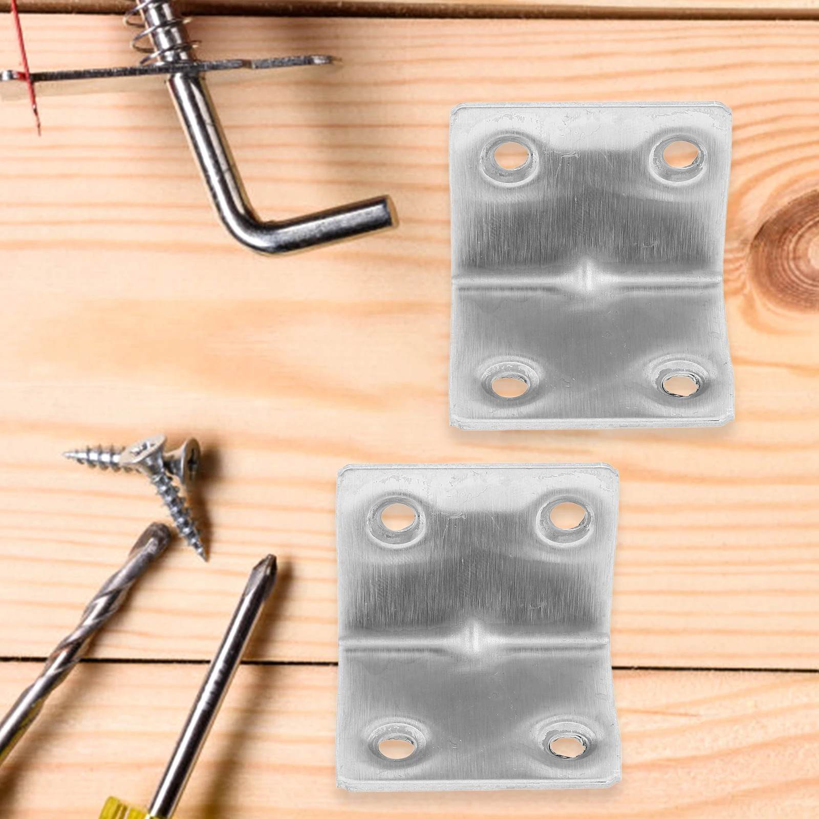 Support d'angle de Code d'angle en acier inoxydable, 10 pièces, connecteur de gousset d'étagère