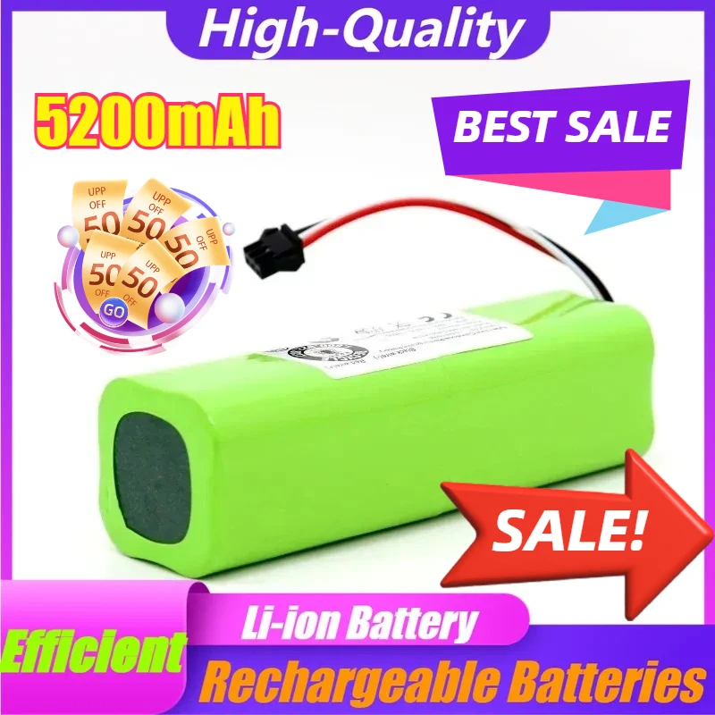 

14.4V 5200mAh Lithium-ion Rechargeable Battery Pack for XiaoMi Lydsto R1