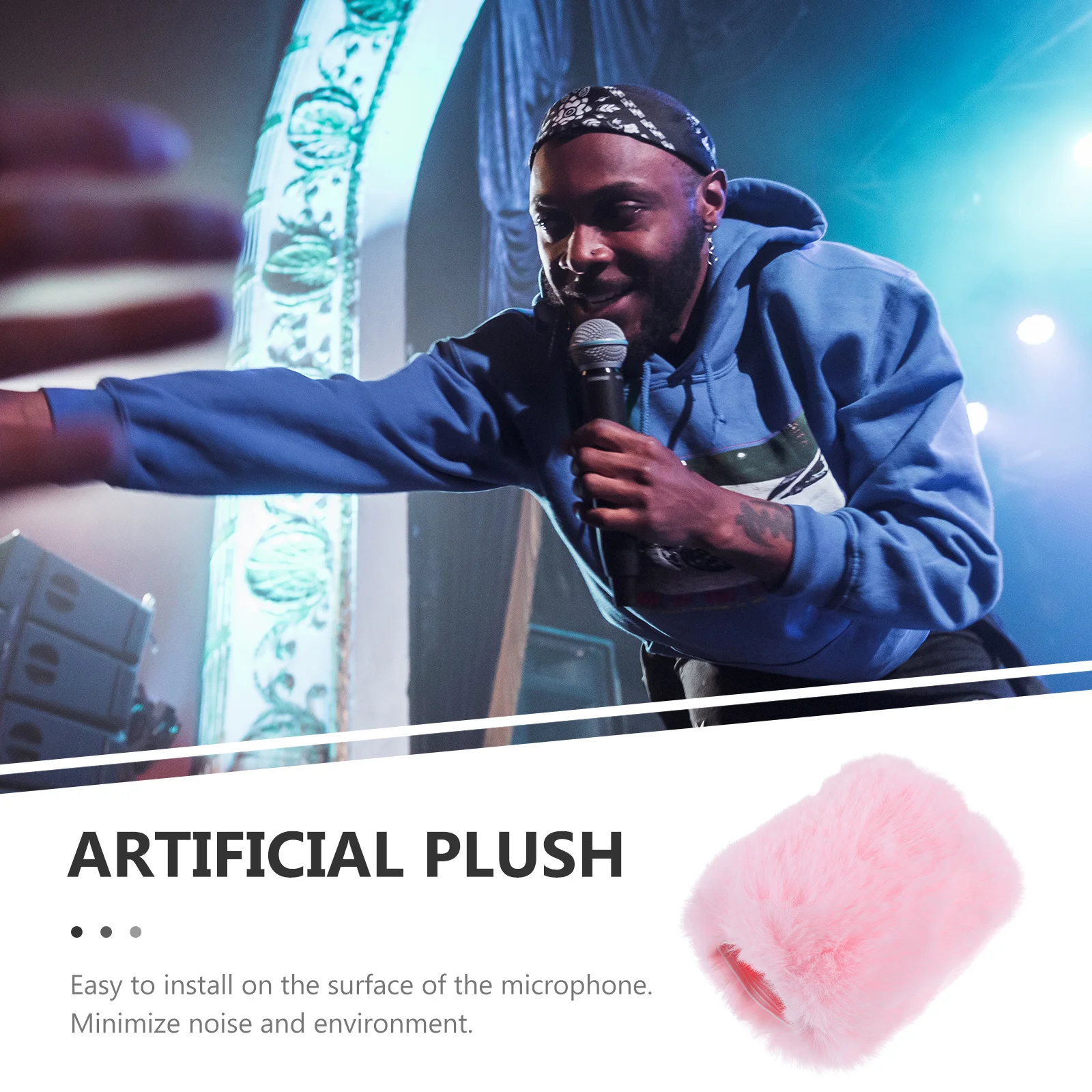 

Microphone Windscreen Artificial Mic Cover For Wind Noise Reduction Compatible With Mk4 Recording Studio Outdoor