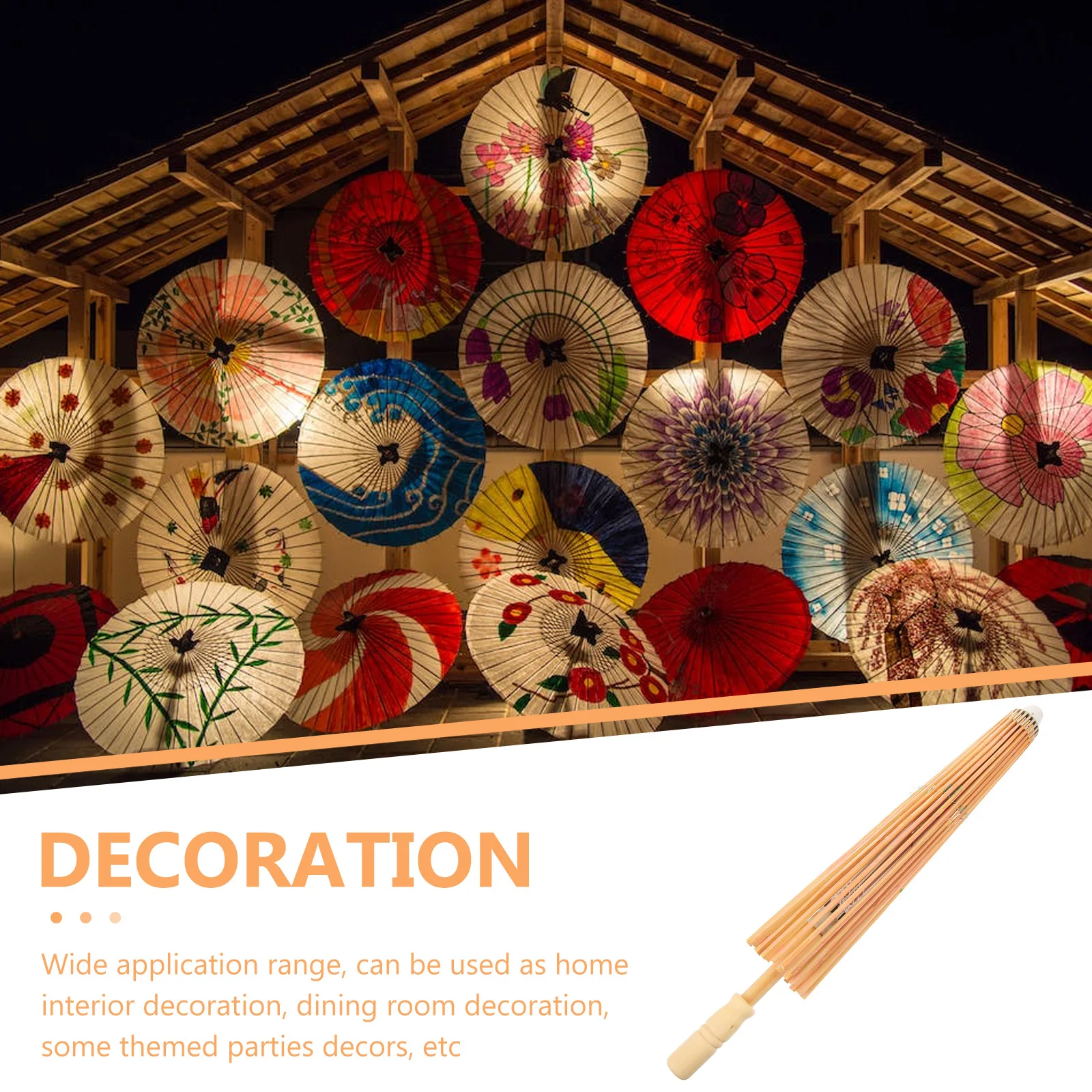 

Creative Diy Oil Paper Rack Wooden Classical Umbrella Stand For Photography Props Holiday Home Decorative Use Handmade Oiled