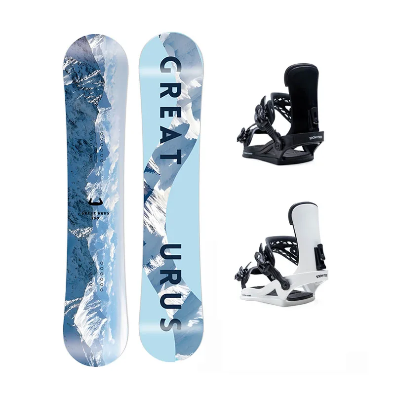 

Men Adult Professional Snowboard With Bindings All Mountain Complete Set Durable Construction Package