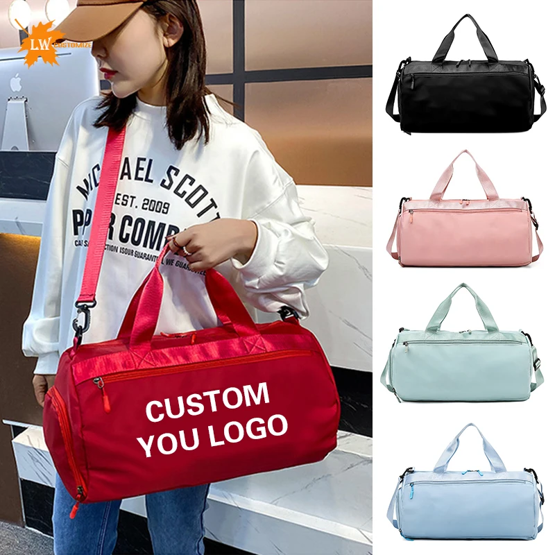 

Personalized gym fitness bag dry wet separation handbag women's yoga bag training bag couple's hand luggage bag printed logo