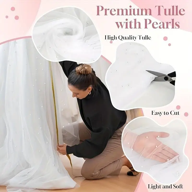 ~An Elegant 75cm*3meters Six-color Pearl Table Runner, Perfect For Wedding Parties And Events, And An Ideal Christmas Decoratio