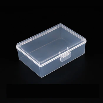 Caja de almacenamiento de plástico transparente, soporte para tarjetas fotográficas de ídolo coreano, organizador de almacenamiento de escritorio, caja de clasificación, papelería