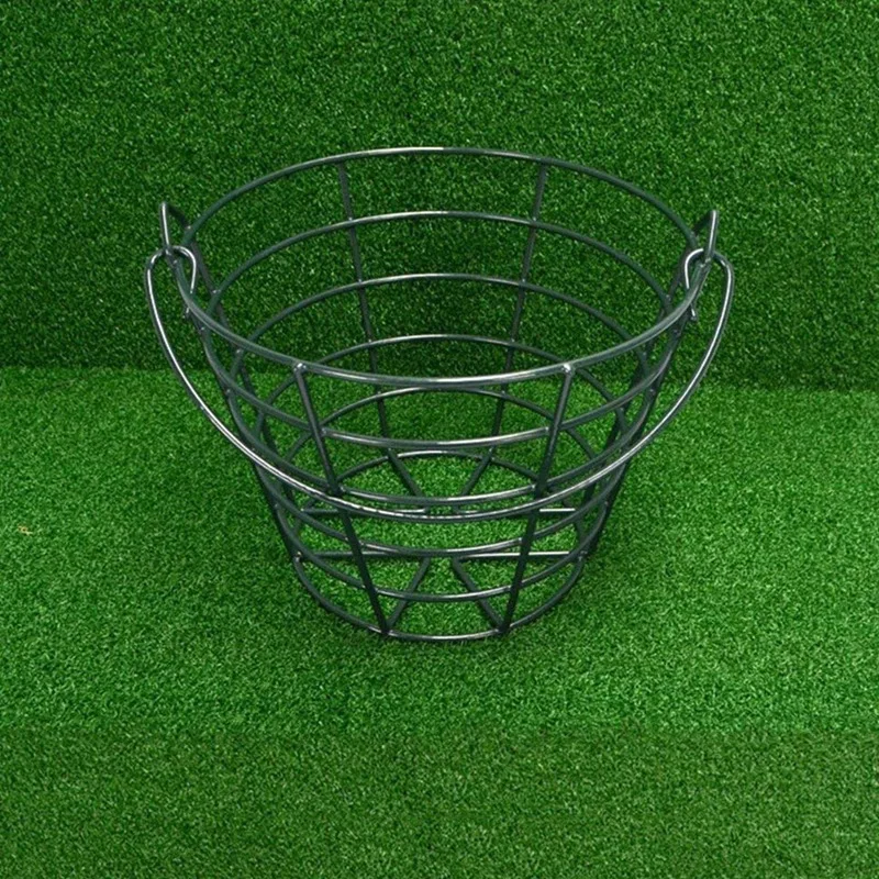 

Stainless Metal Golf Basket Golf Range Basket Golf Ball Container Ball Containers Holder Holds 50 Balls