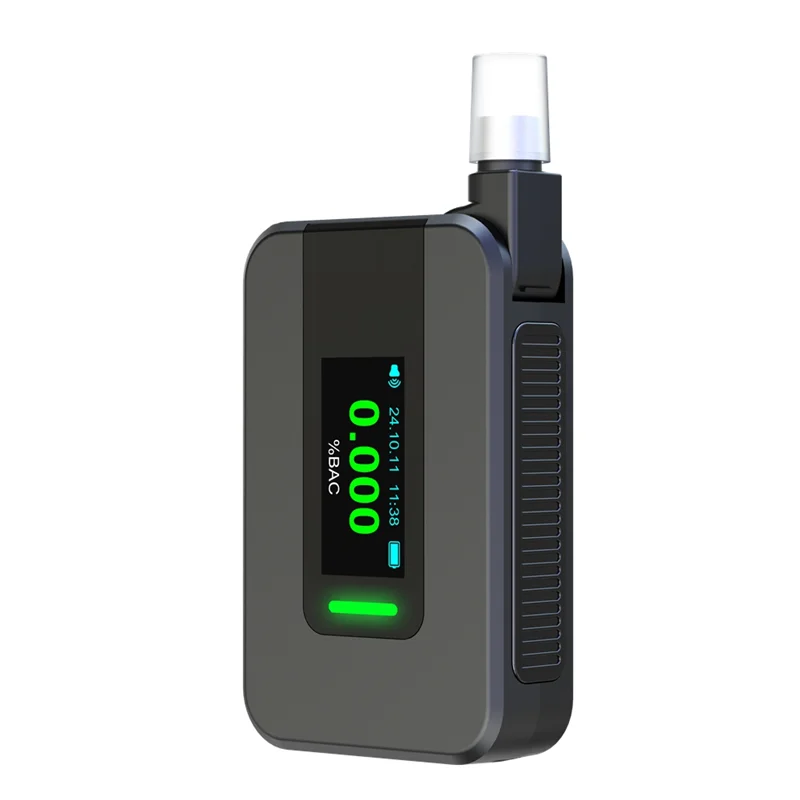 Classy-New D1000 Portable Electrochemical Alcohol Tester Voice Report Blowing Drunk Driving Alcohol Tester Alcohol Meter